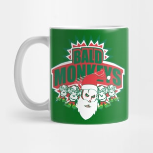 Bald Monkeys Christmas Mug